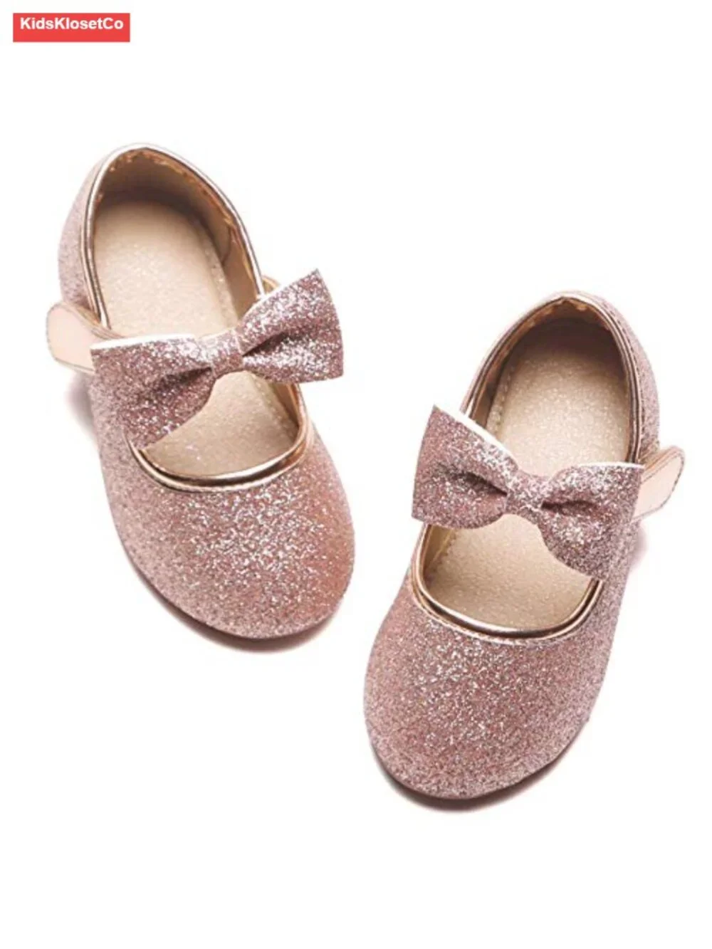 Toddler Girls Mary Jane Flats Ballet Shoes Party Wedding Hook & Loop